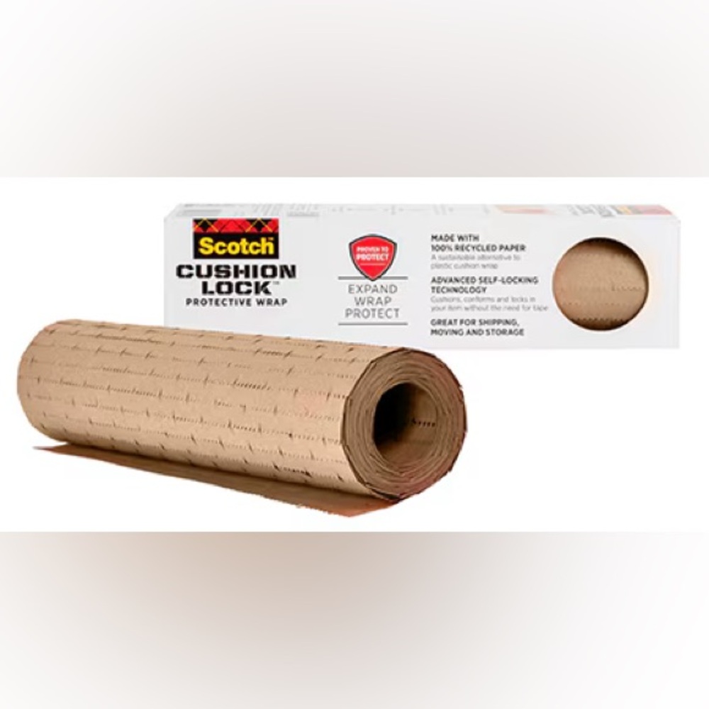 SCOTCH Set of 2 Rolls Cushion Lock Protective Wrap 30ft